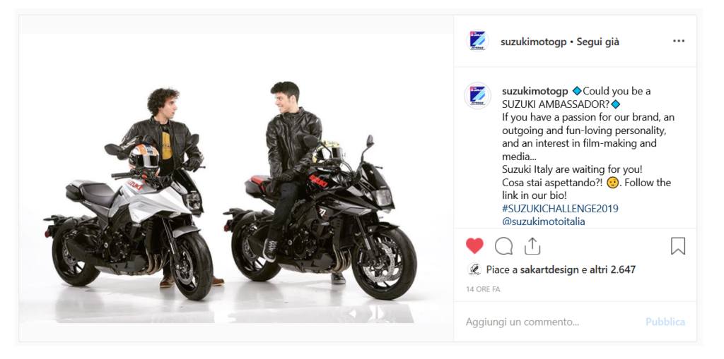 suzukichallenge2019-diventare-ambassador-suzuki-piloti-motogp