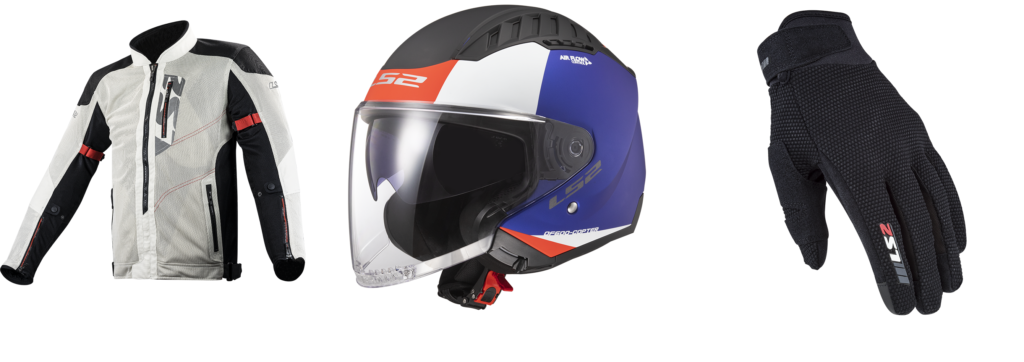 ls2-helmets-casco-copter-giacca-alba-guanti-cool