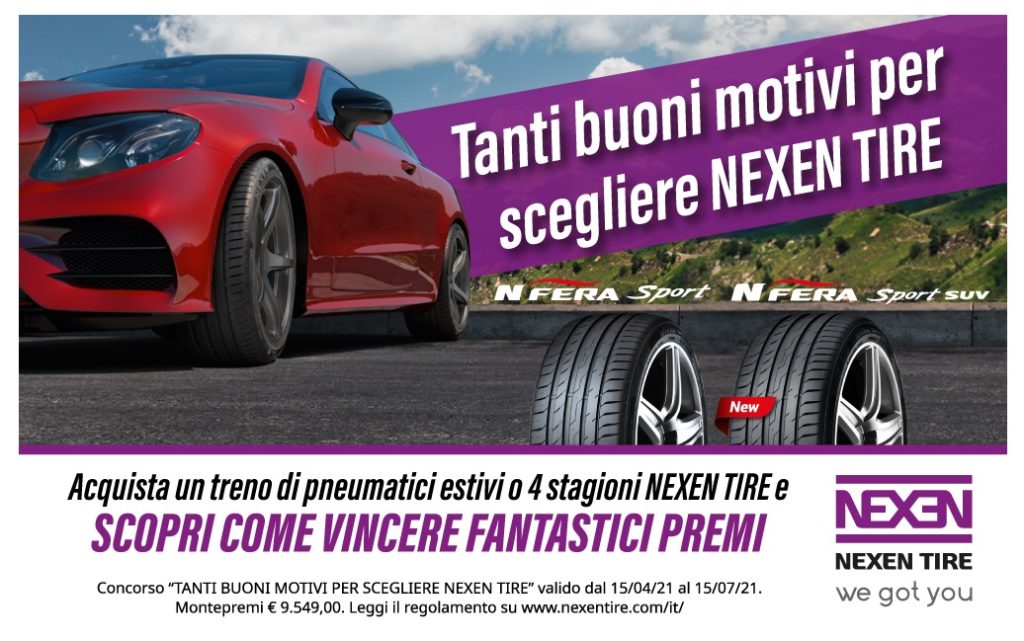 concorso-nexen-tire-premi-pneumatici-estivi-4-stagioni-smart-tv-gomme