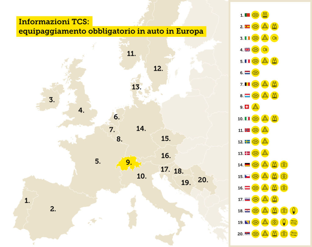 equipaggiamento-auto-vacanze-in-camper-tcs-regole-paesi-europei
