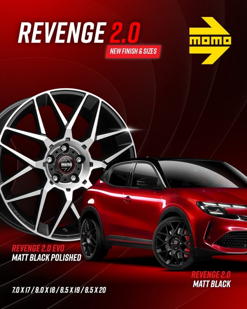 Momo ruote 2026 nuove misure Revenge 2.0 Competizione Evo