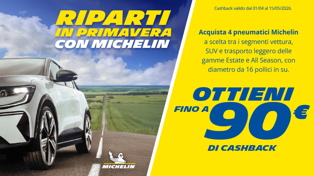 promozione-michelin-primavera-2026-cashback-cambio-gomme